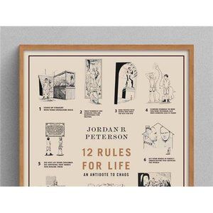 12 Rules For Life by Jordan Peterson Matte Vertical Posters